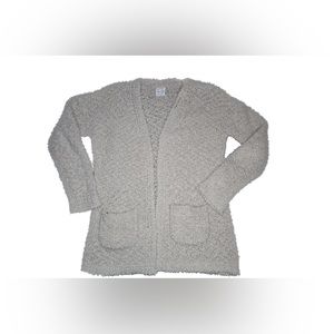 Fluffy Beige Stone Cardigan HIPPIE ROSE small
